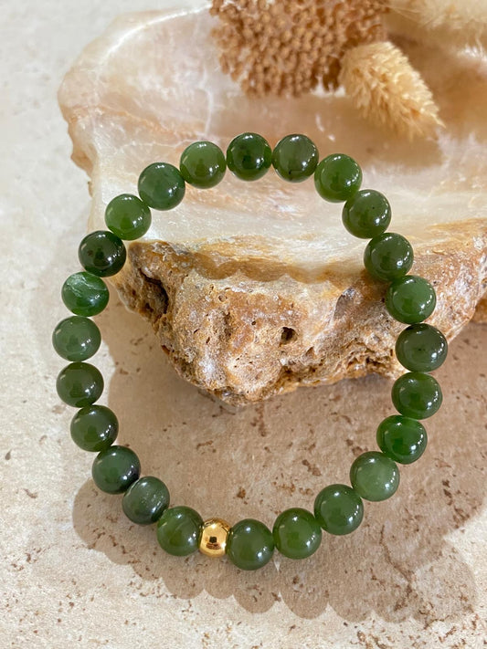 Bracelet pierres naturelles Jade "Réussite"