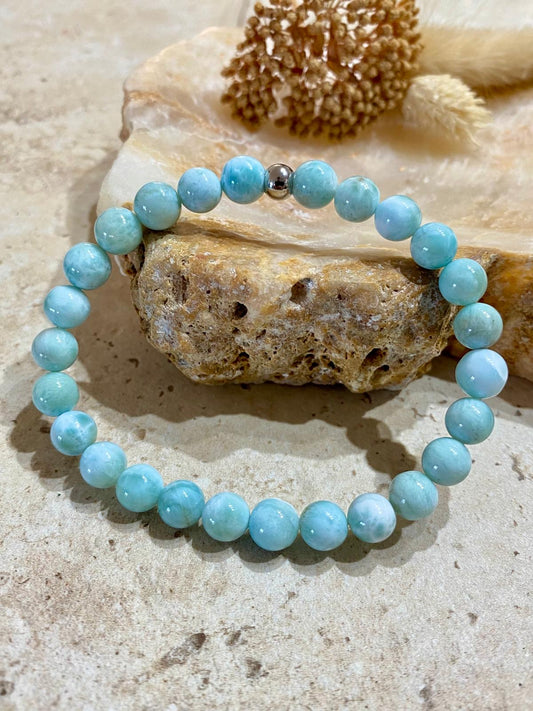 Bracelet pierres naturelles Larimar