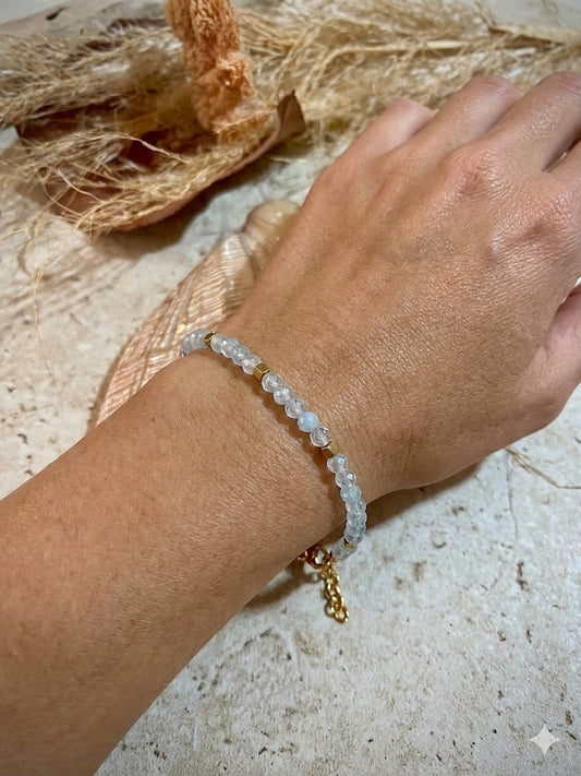 bracelet réglable en pierres naturelles