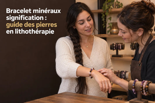 Bracelet minéraux signification : guide des pierres en lithothérapie