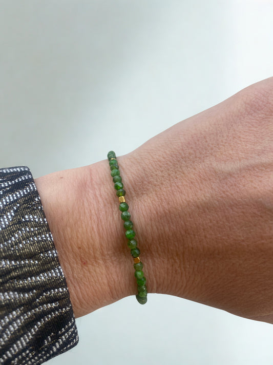 Bracelet fin en Diopside