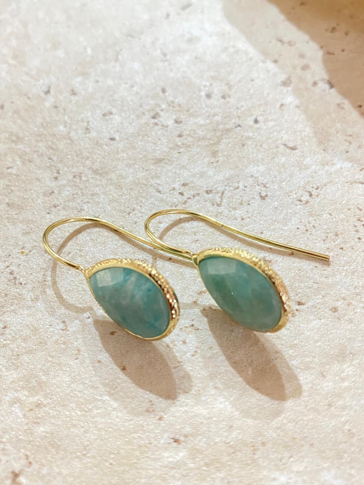 Boucles d’oreilles Amazonite