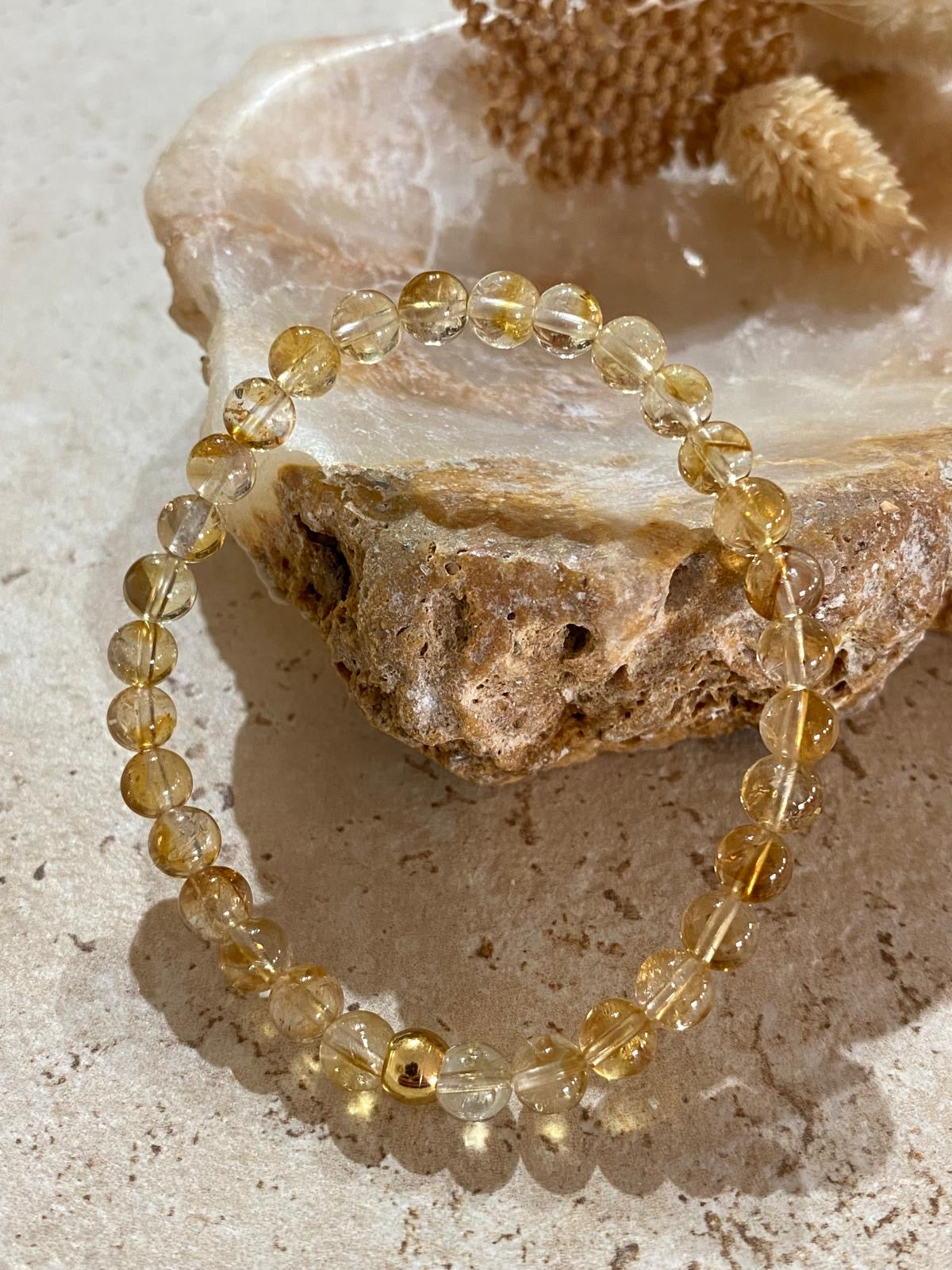 Bracelet pierres naturelles Citrine