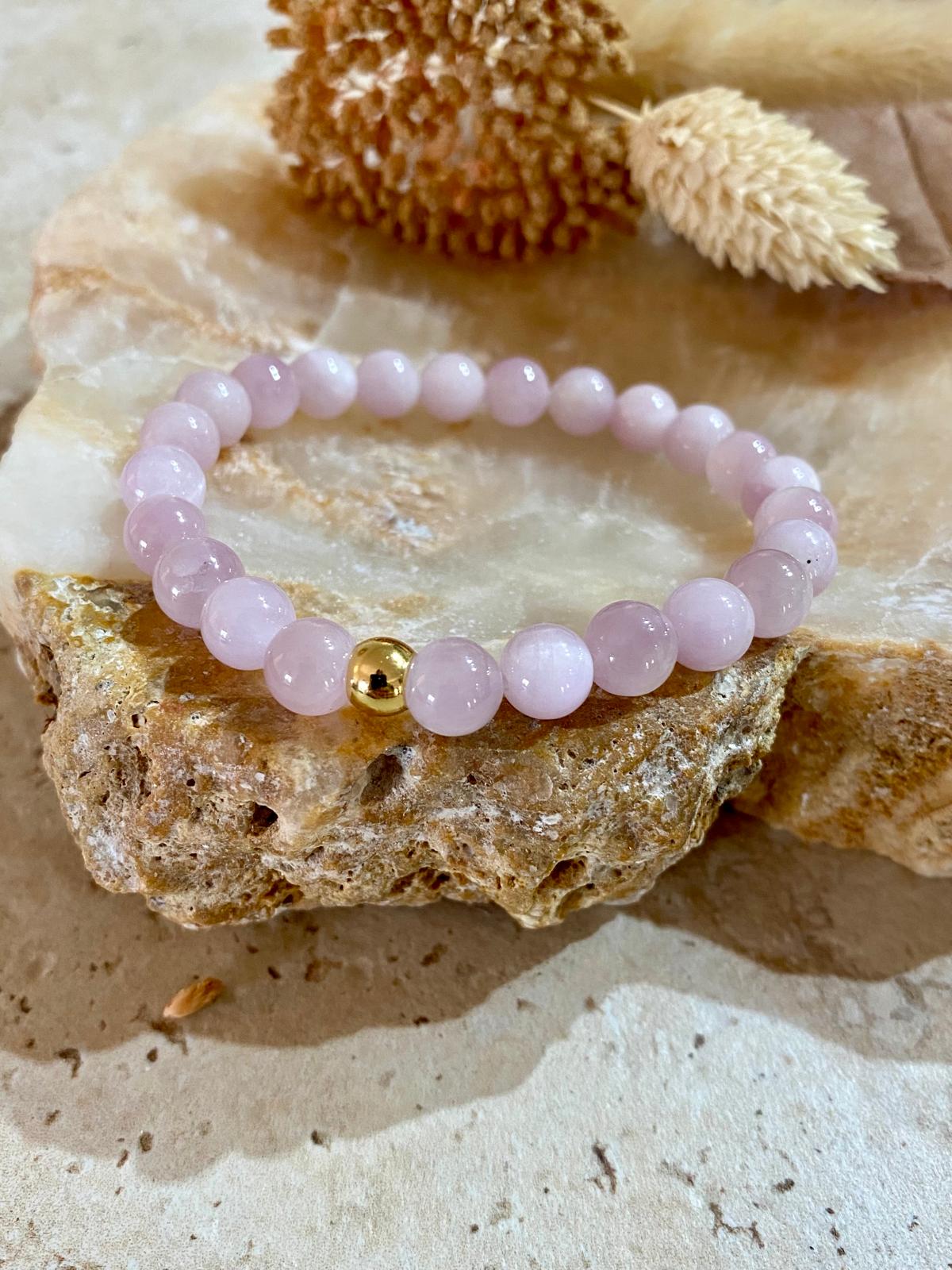 Bracelet pierres naturelles Kunzite