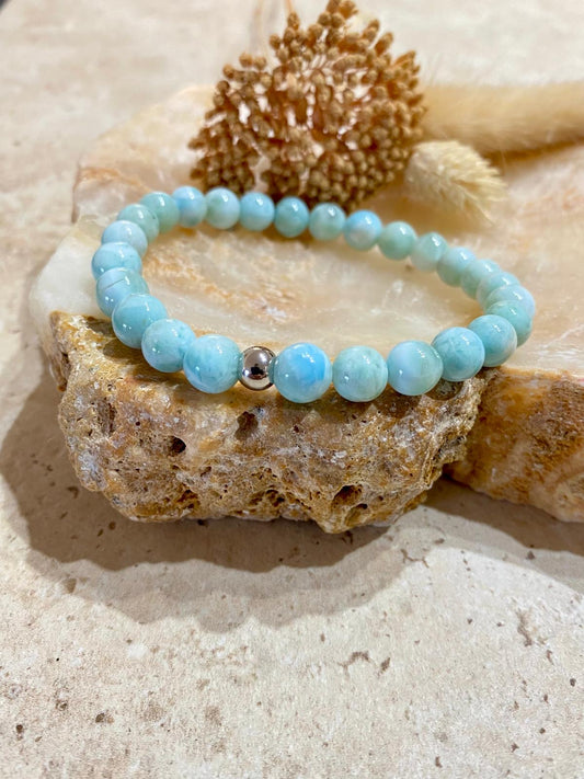 Bracelet pierres naturelles Larimar