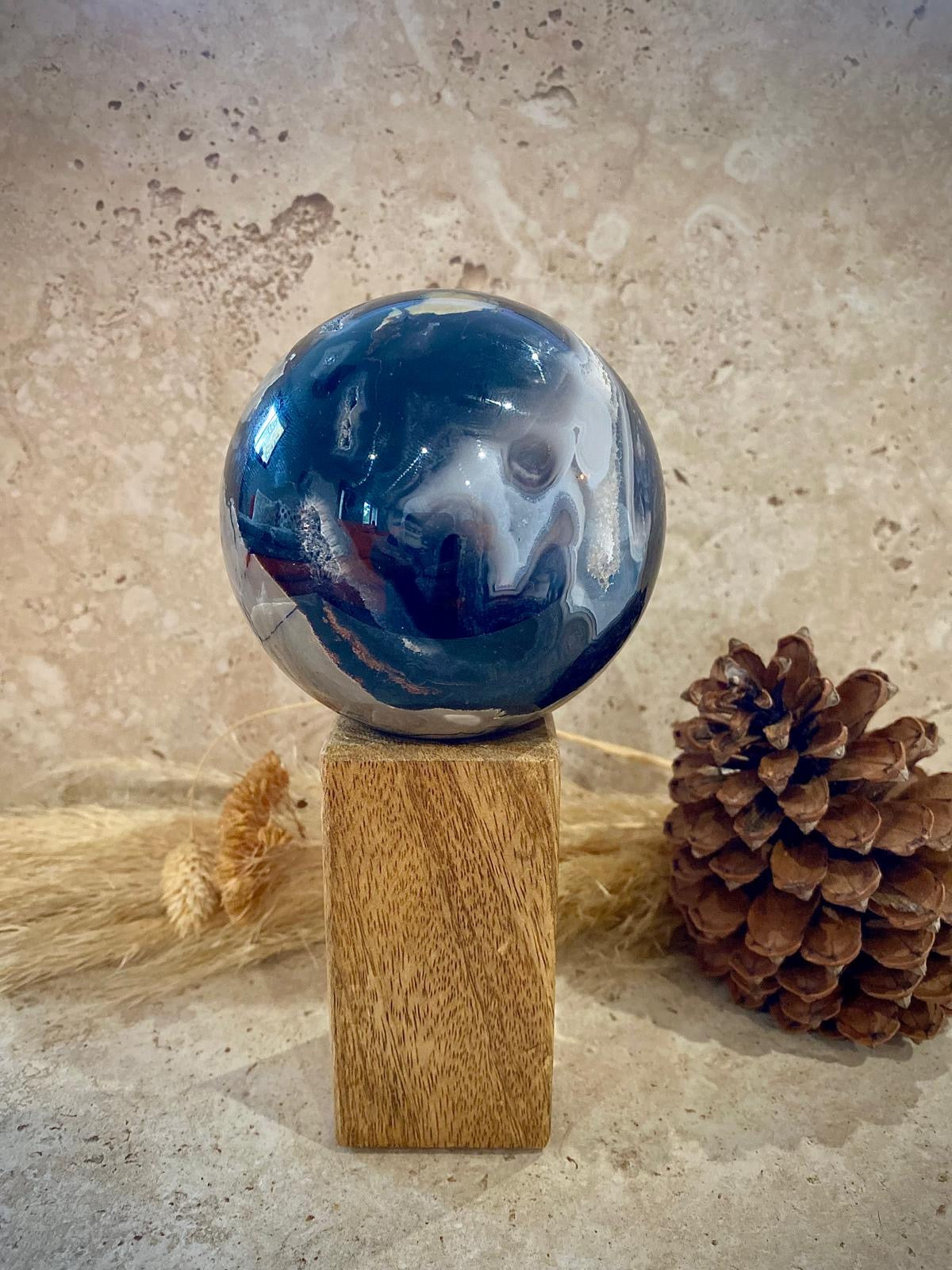 Sphère Agate Volcano