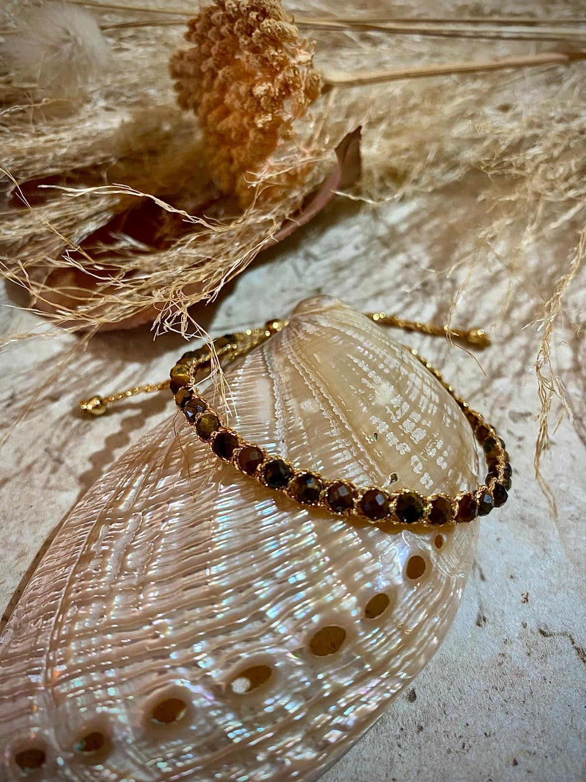 Bracelet Bali Oeil de Tigre "Protection et anti-stress"