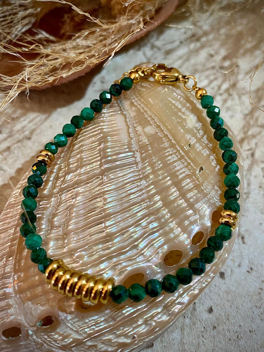 Bracelet Malachite "Douleur et Protection"