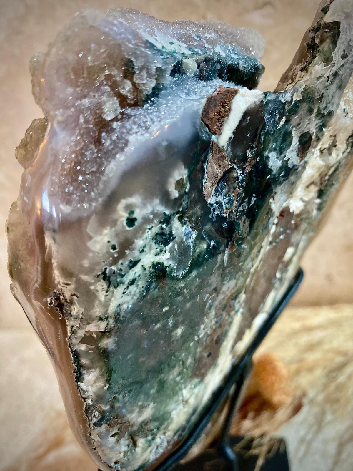 Prasiolite pièce rare en provenance du Brésil