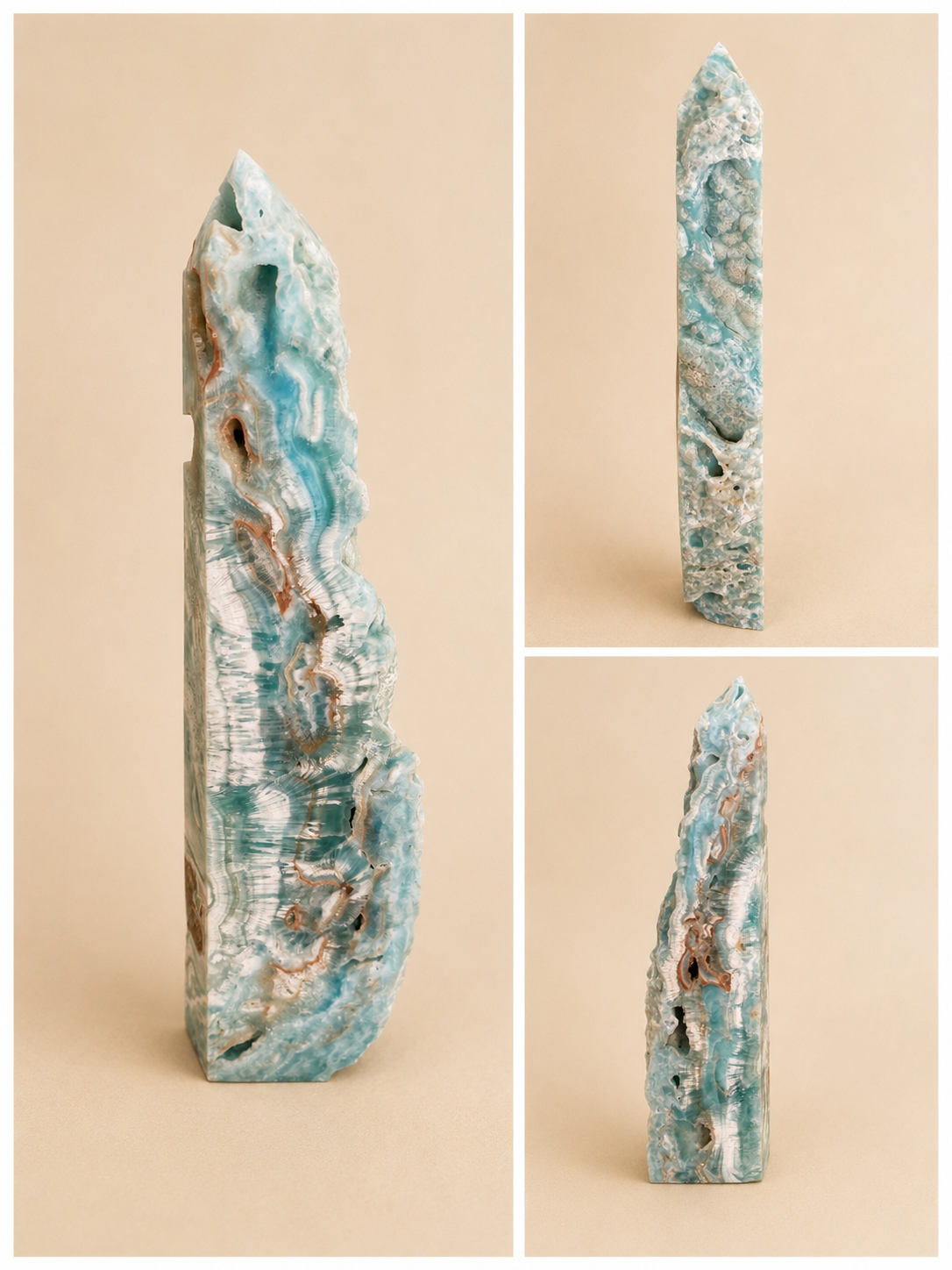 Magnifique Aragonite bleue