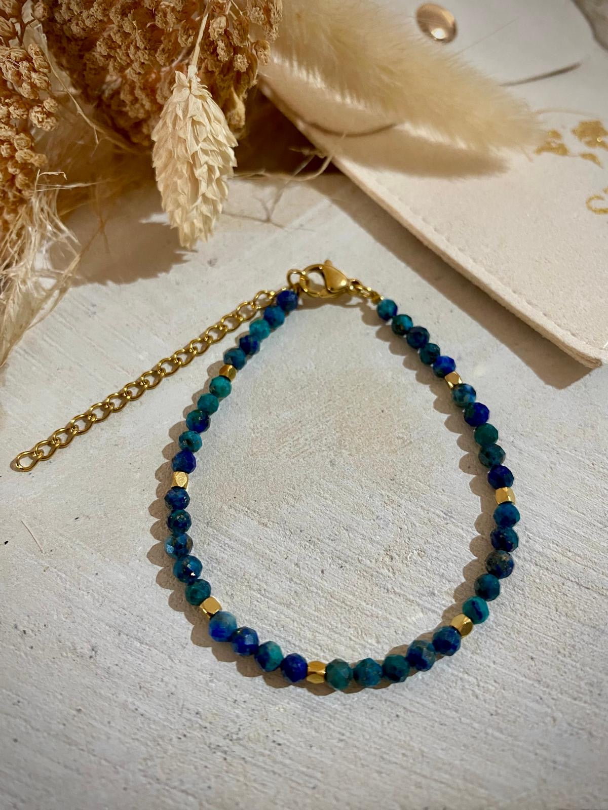 Bracelet fin en Azurite "Apaisement"