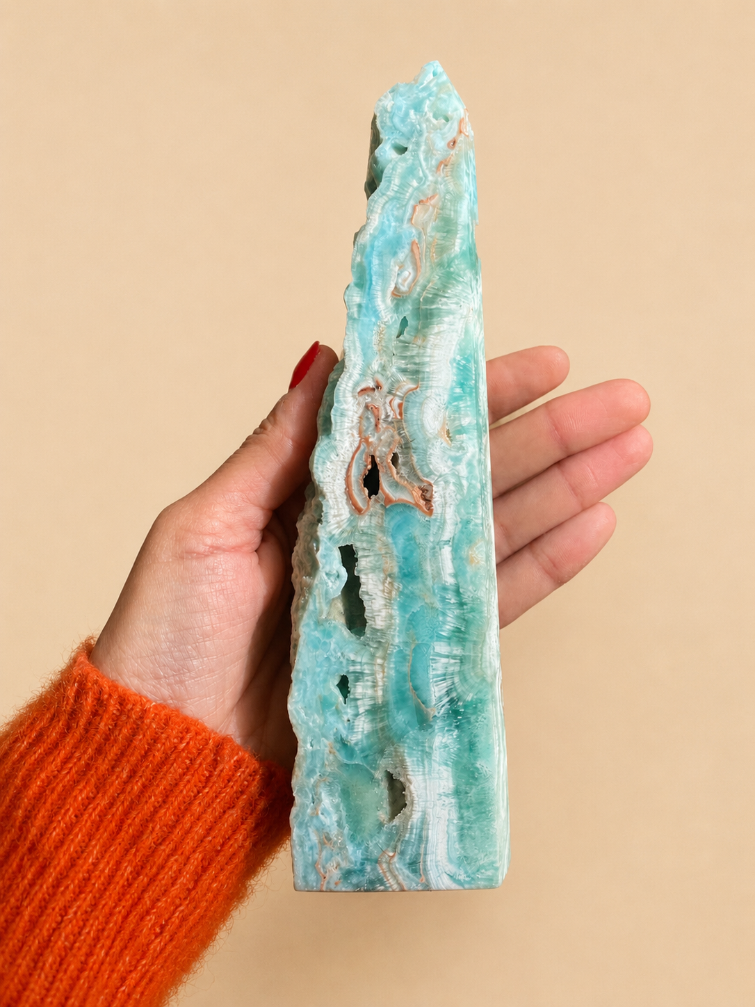 Magnifique Aragonite bleue