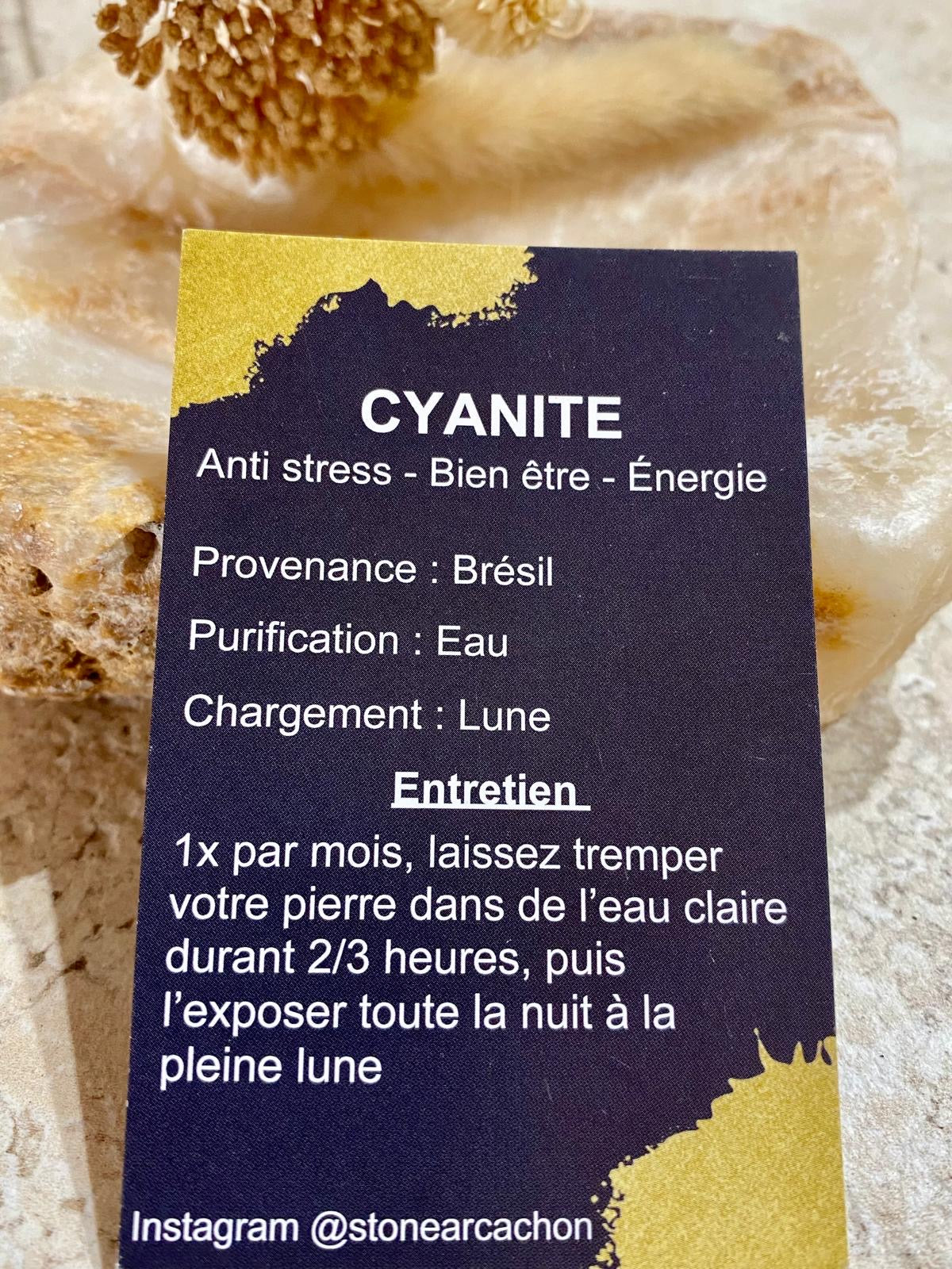 Pierre naturelle Cyanite