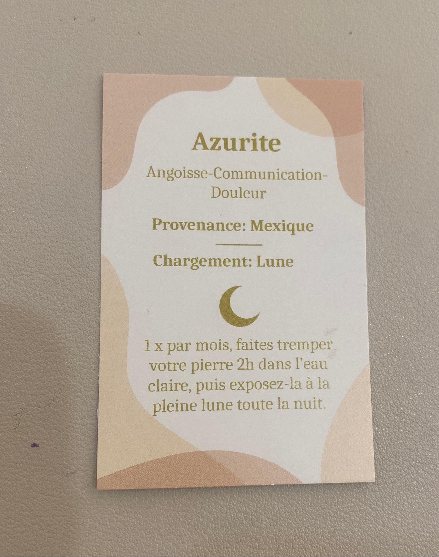 Bracelet fin en Azurite