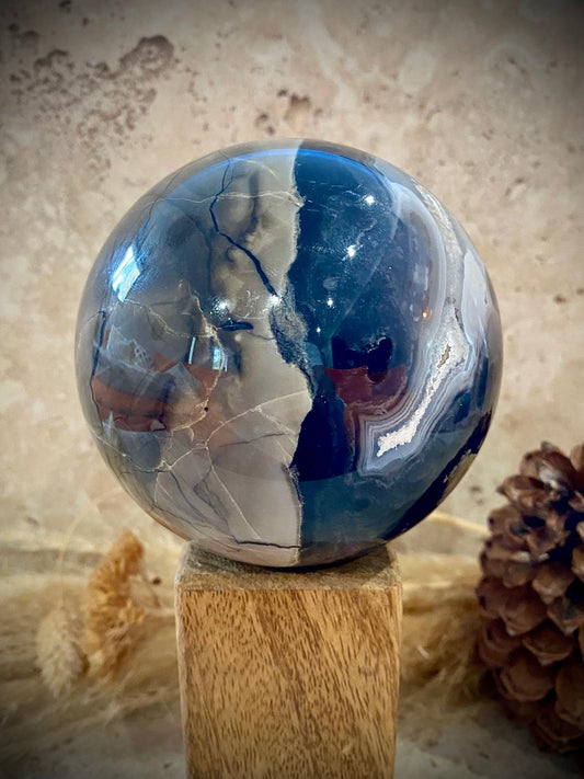 Sphère Agate Volcano