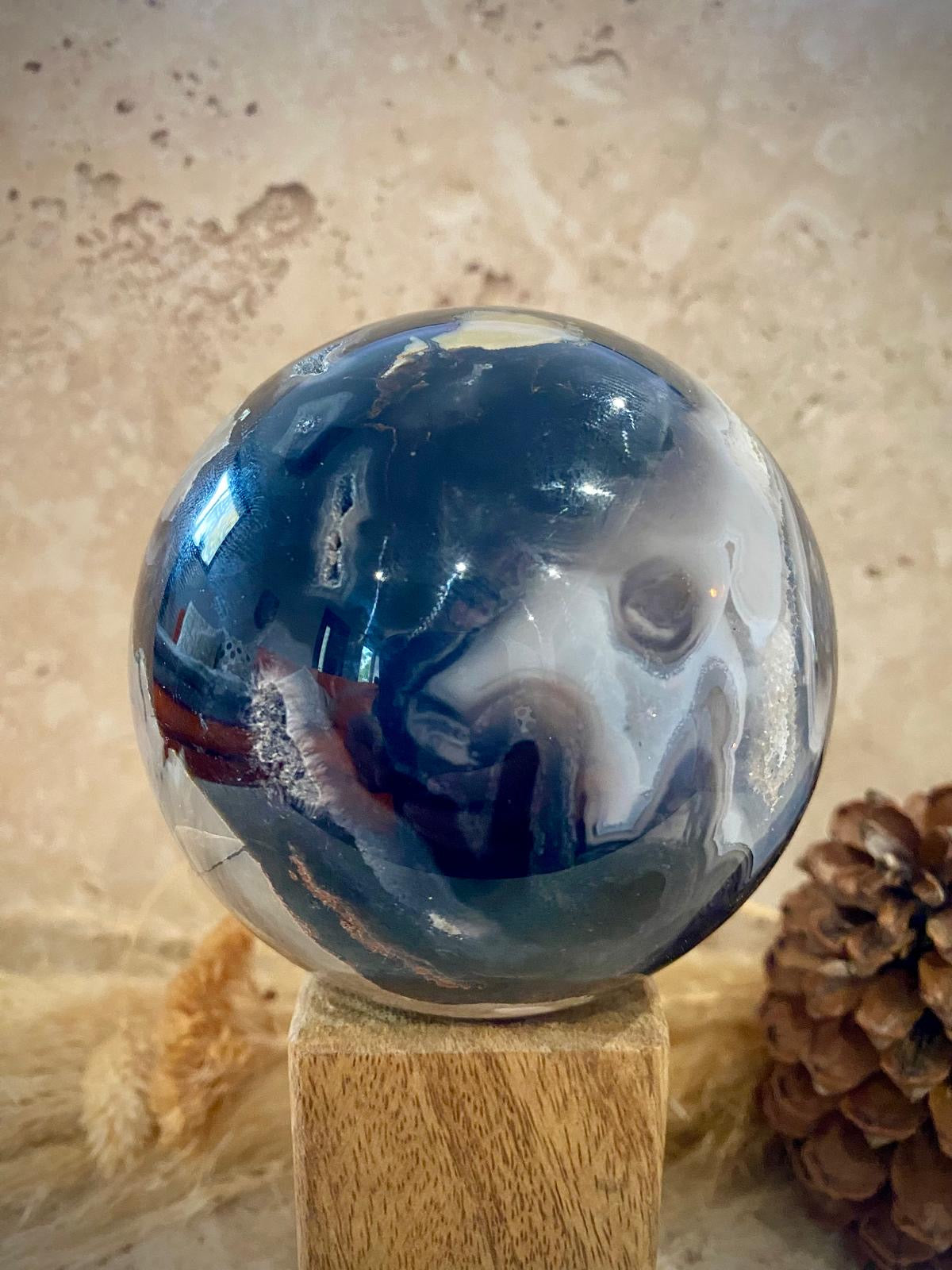 Sphère Agate Volcano