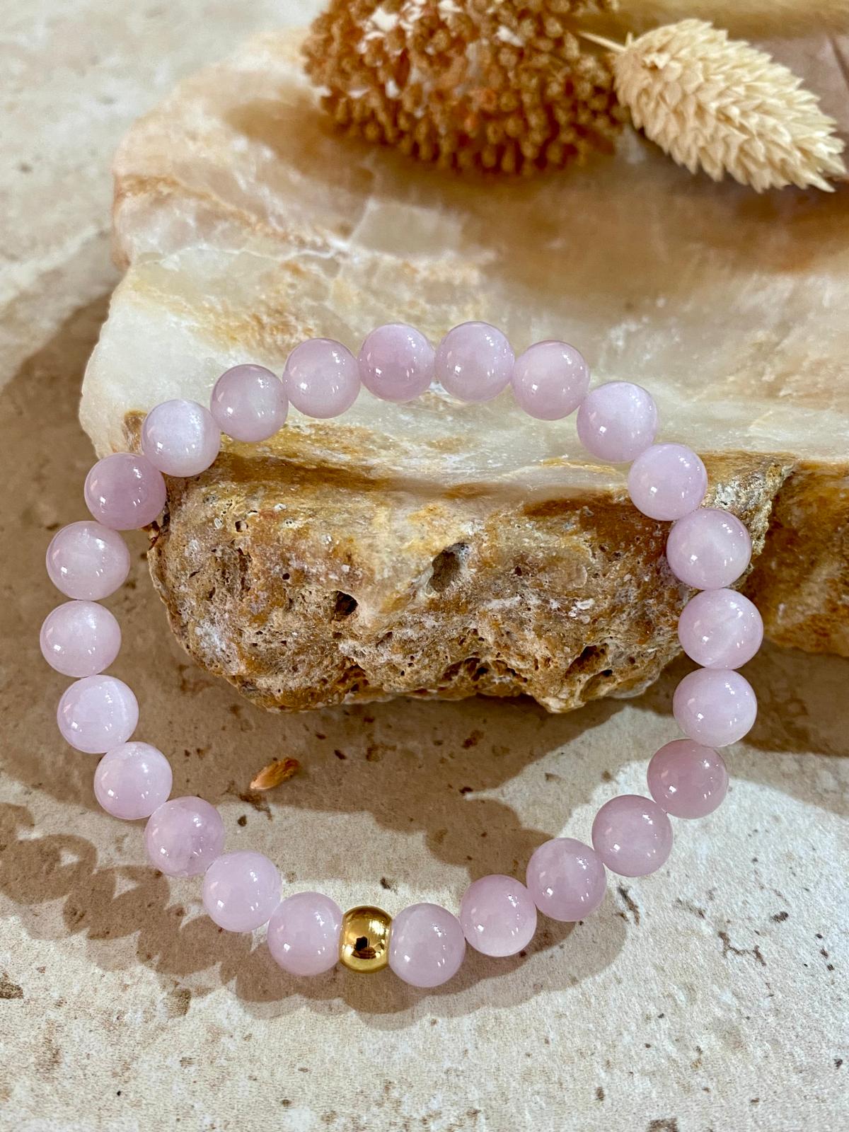 Bracelet pierres naturelles Kunzite