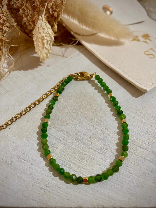 Bracelet fin en Diopside