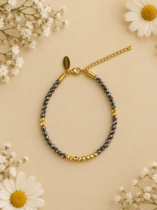 Bracelet fin en Pyrite "Chance"