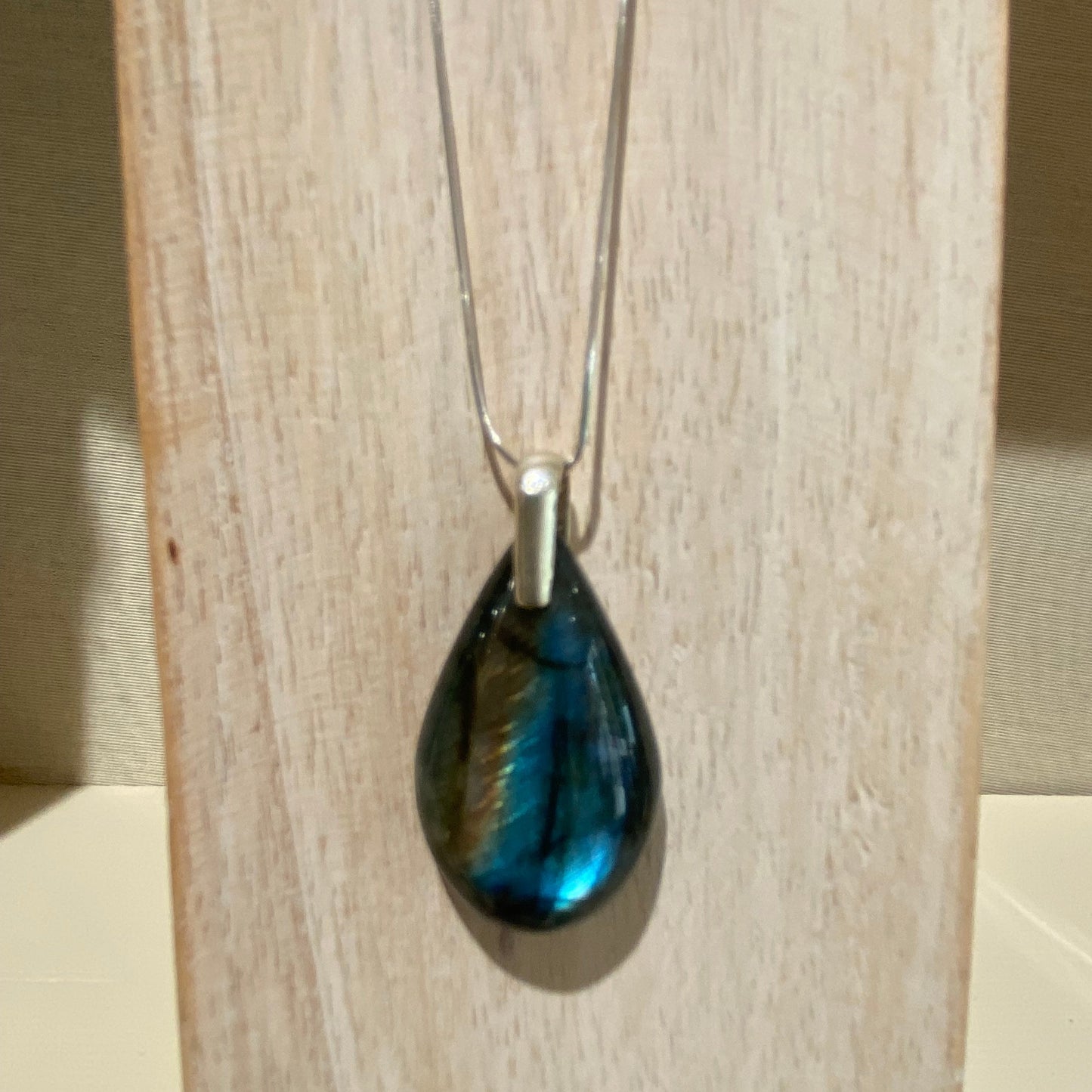 Collier avec chaine en argent 925 Labradorite
