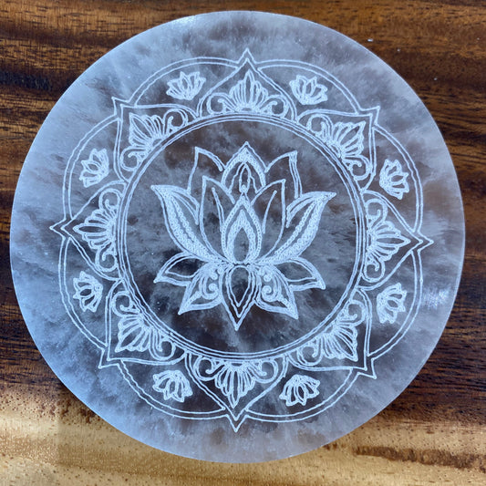 Plaque de rechargement de Minéraux en Sélénite