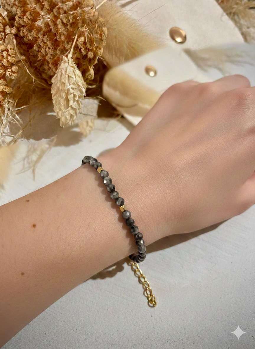 Bracelet fin en Pyrite "Chance"