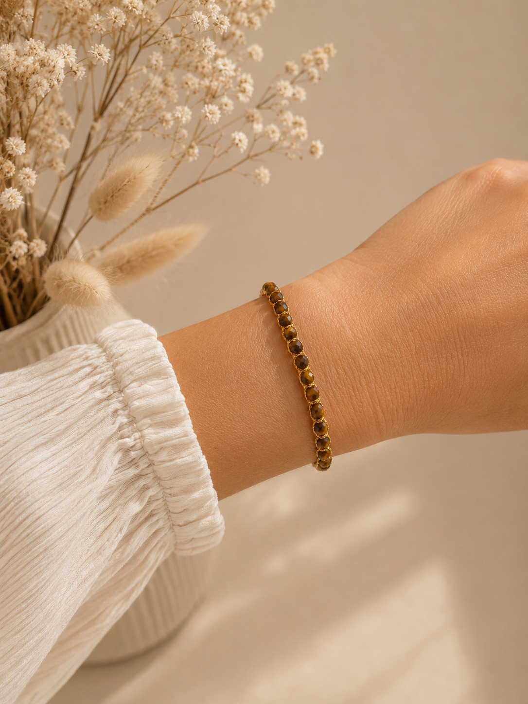 Bracelet Bali Oeil de Tigre "Protection et anti-stress"