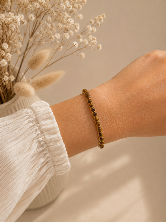 Bracelet Bali Oeil de Tigre "Protection et anti-stress"